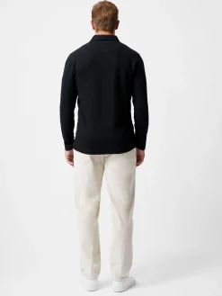French Connection Knitwear-3 Button Knit Polo Shirt