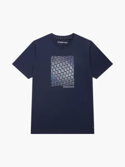 French Connection T-Shirts & Polo Shirts-Abstract Steps Organic Graphic T-Shirt