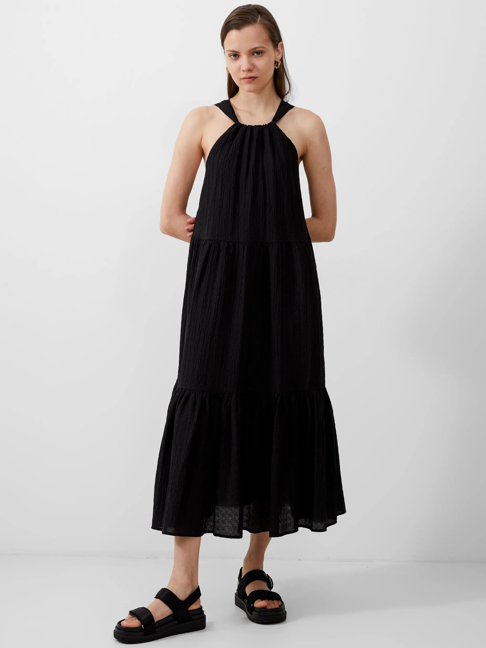French Connection Maxi Dresses-Aleska Textured Midaxi Dress