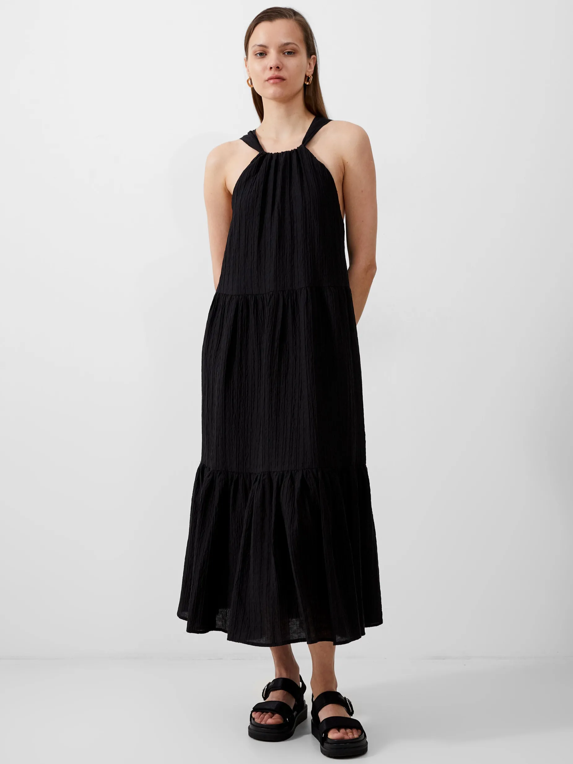 French Connection Maxi Dresses-Aleska Textured Midaxi Dress