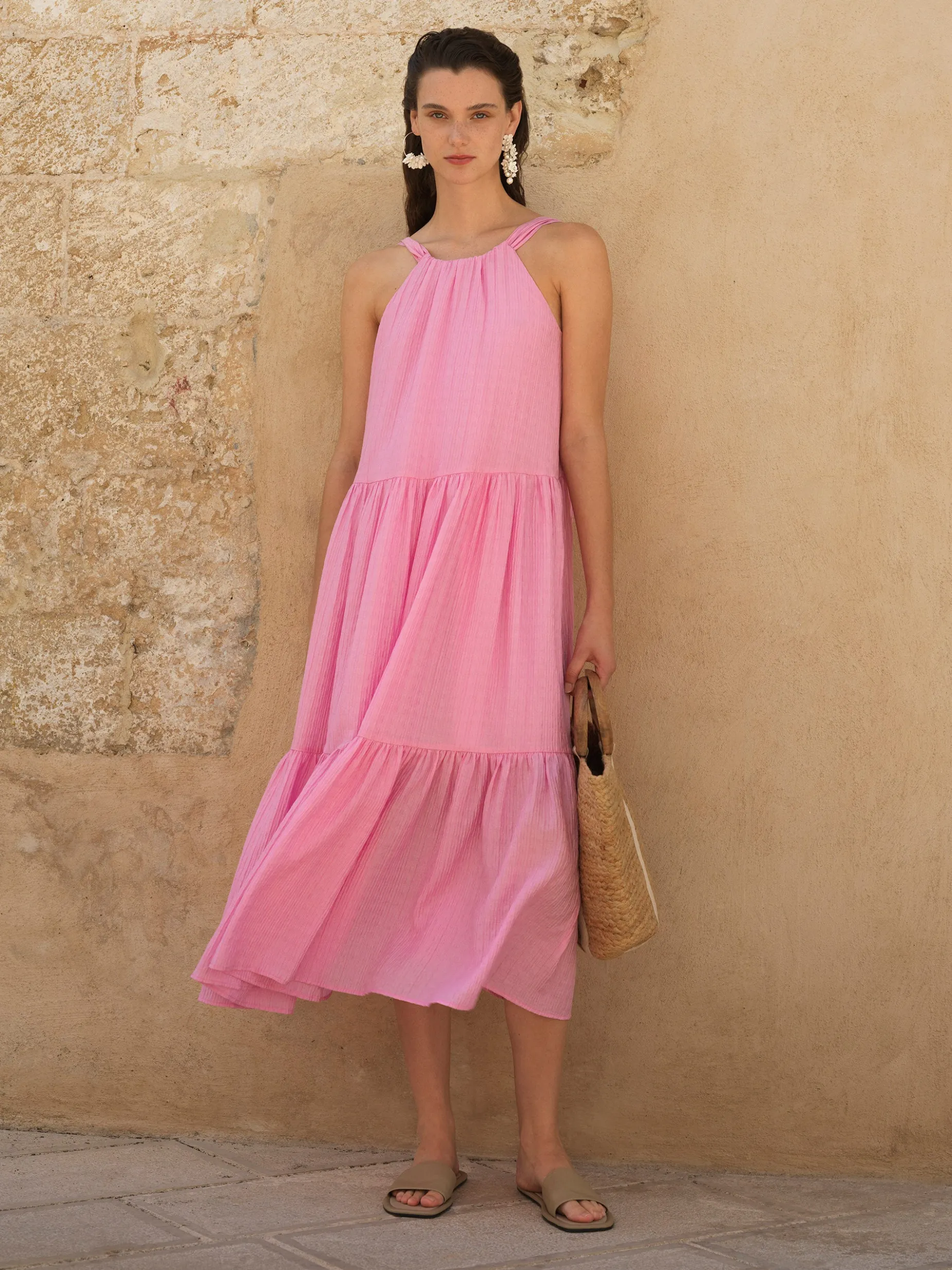 French Connection Maxi Dresses-Aleska Textured Midaxi Dress