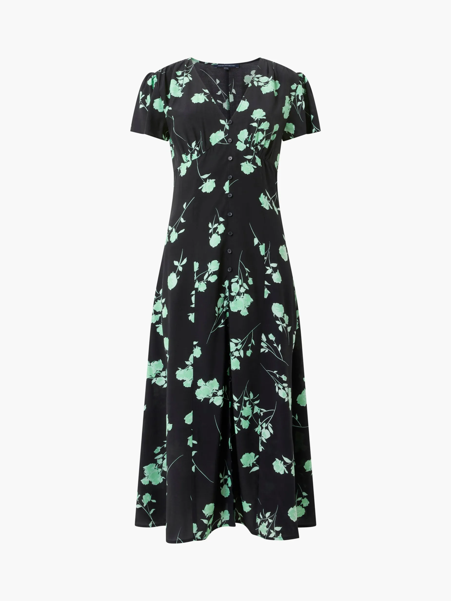 French Connection Dresses|Midi Dresses-Alessandra Eco Delphine V-Neck Dress