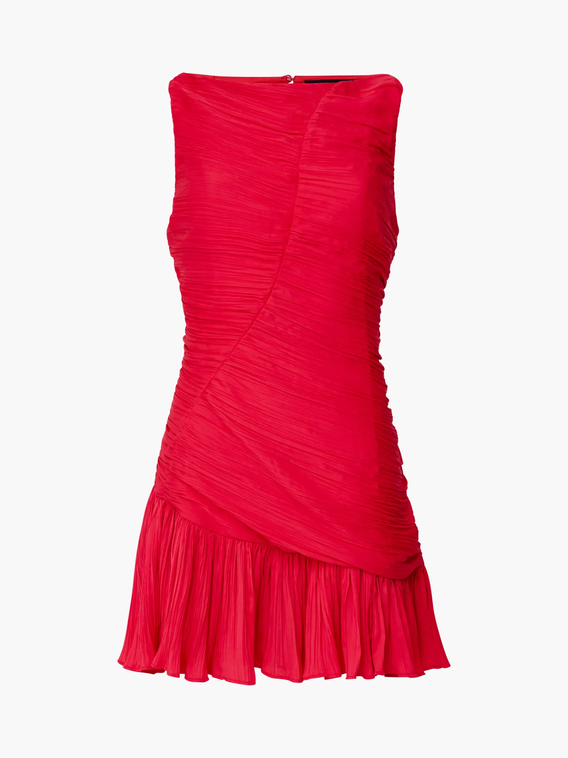 French Connection Party Dresses-Althea Satin Ruched Mini Dress