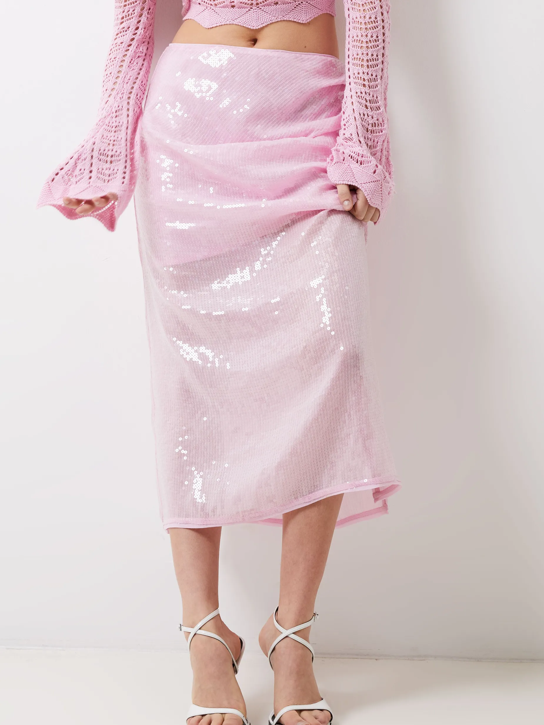 French Connection Co-Ords-Anisha Sequin Skirt