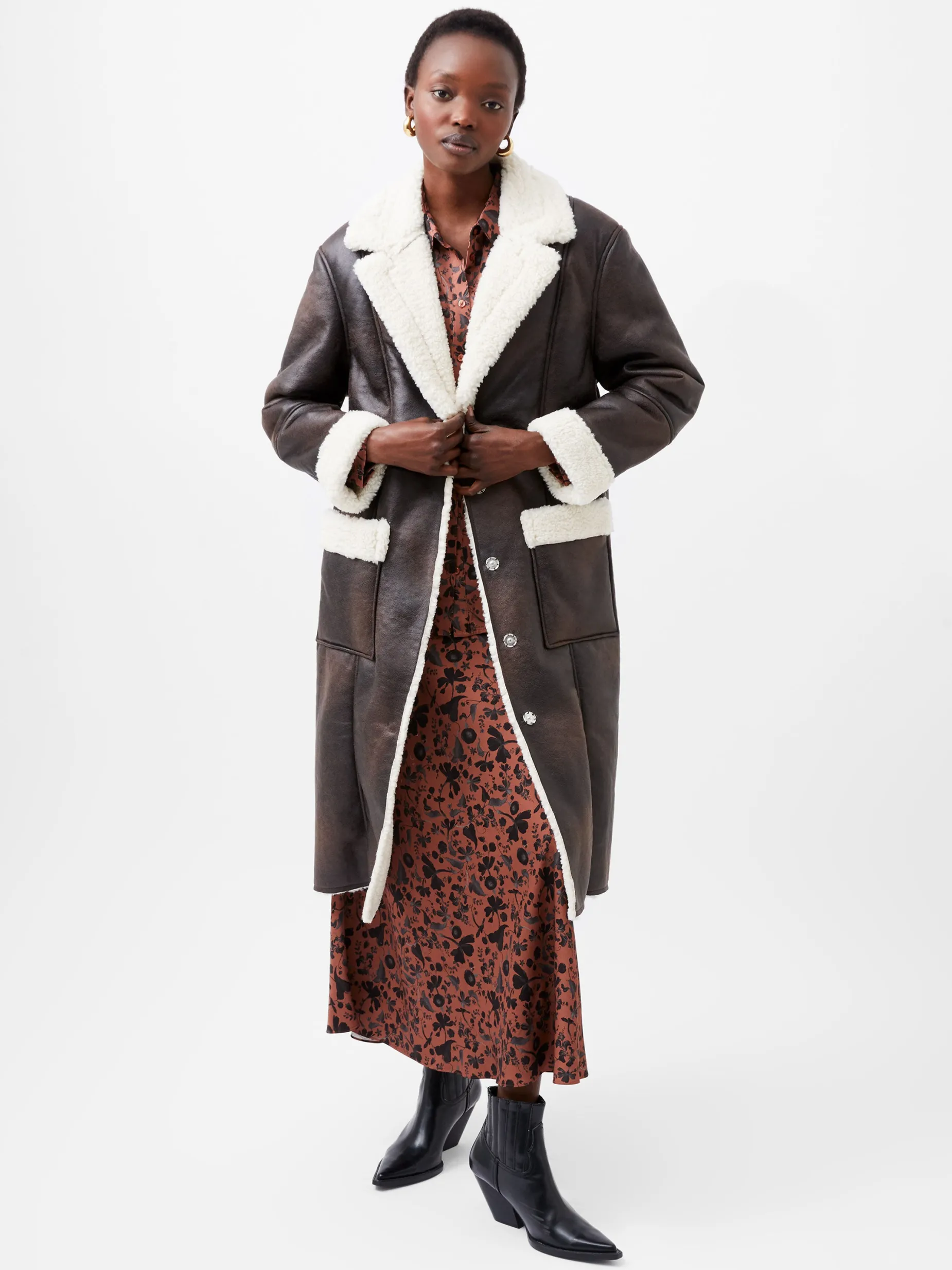 French Connection Coats & Jackets-Arizona Faux Shearling Coat