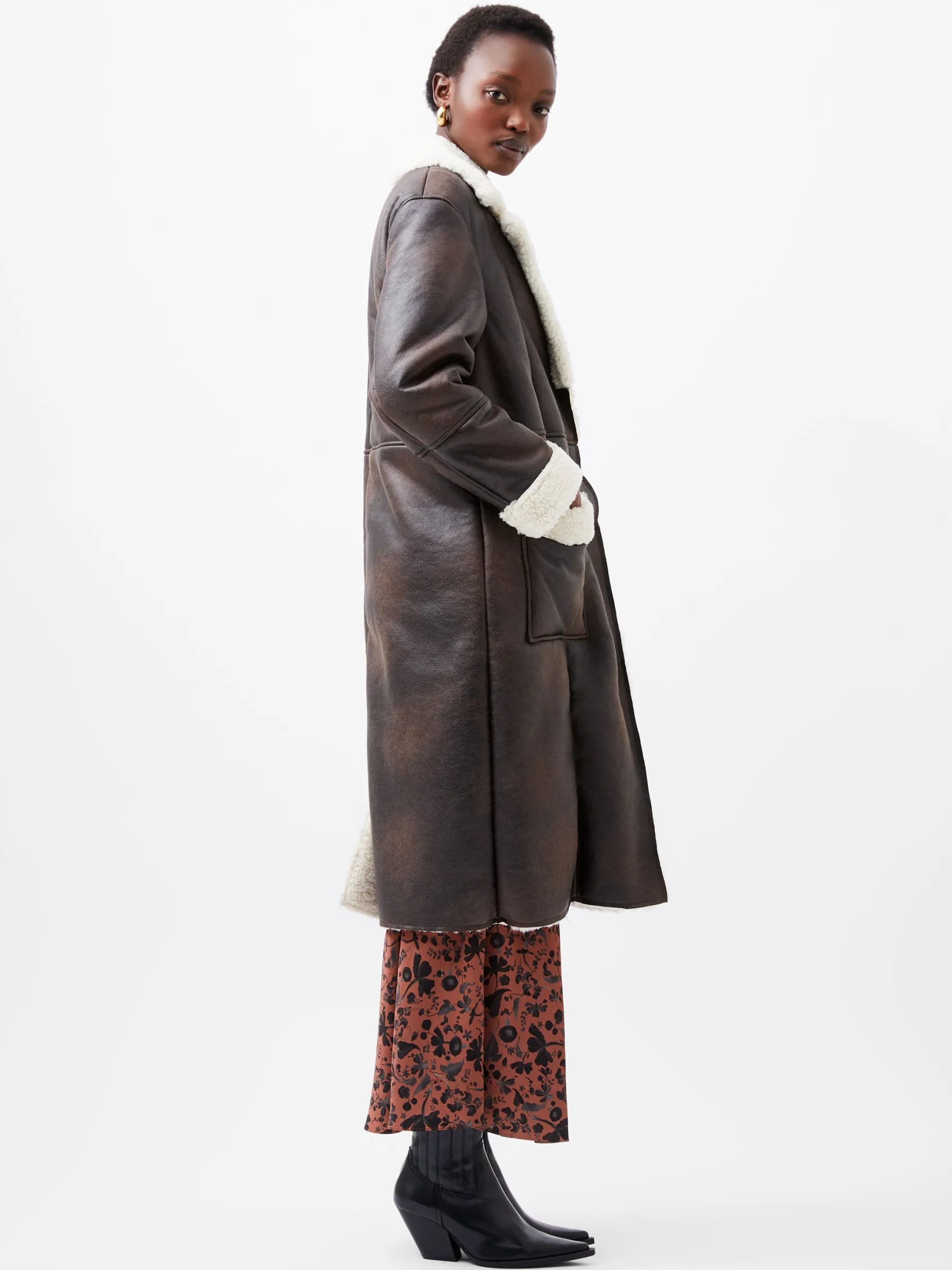 French Connection Coats & Jackets-Arizona Faux Shearling Coat
