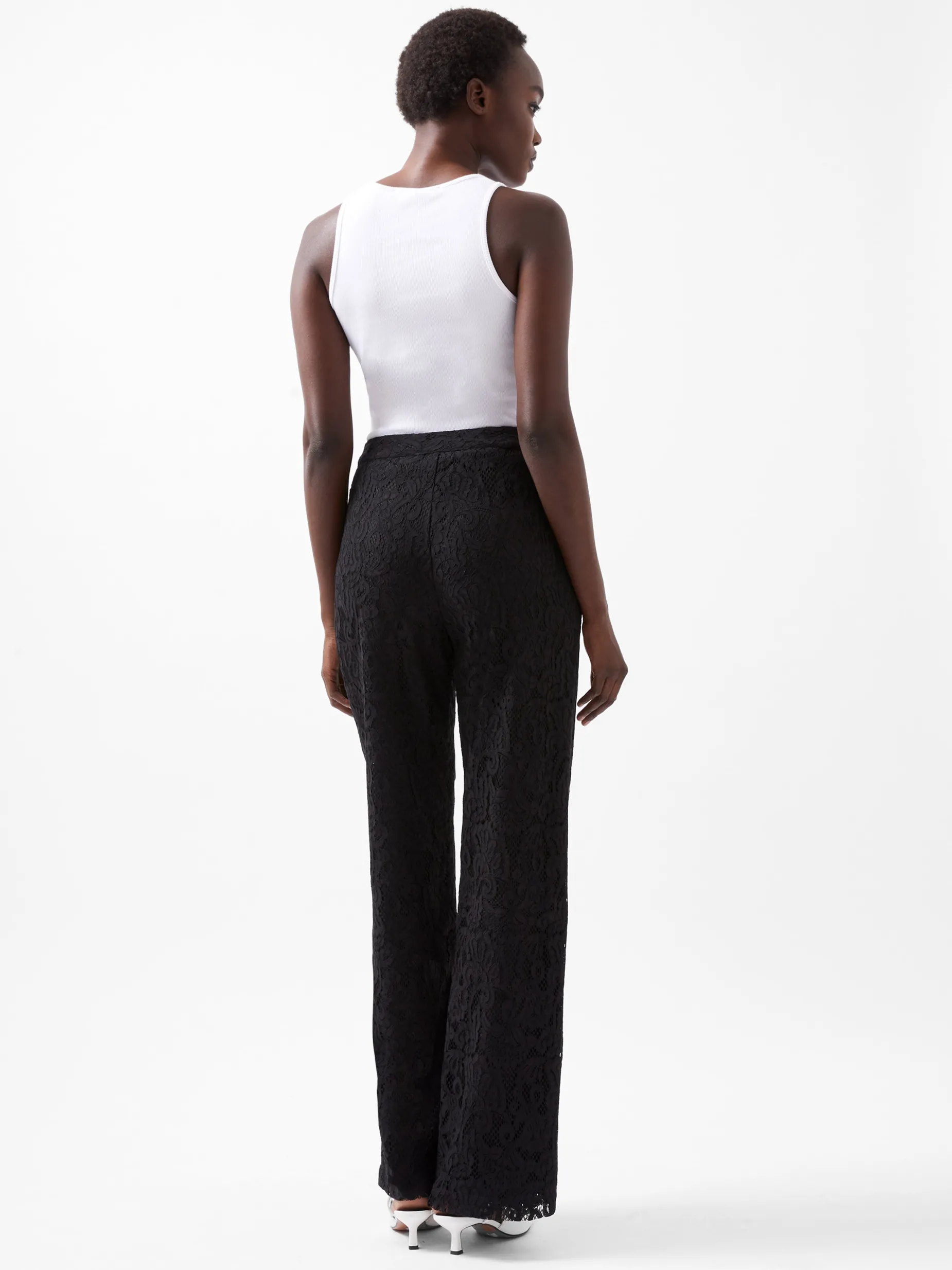 French Connection Trousers|Co-Ords-Asura Lace Flared Trousers