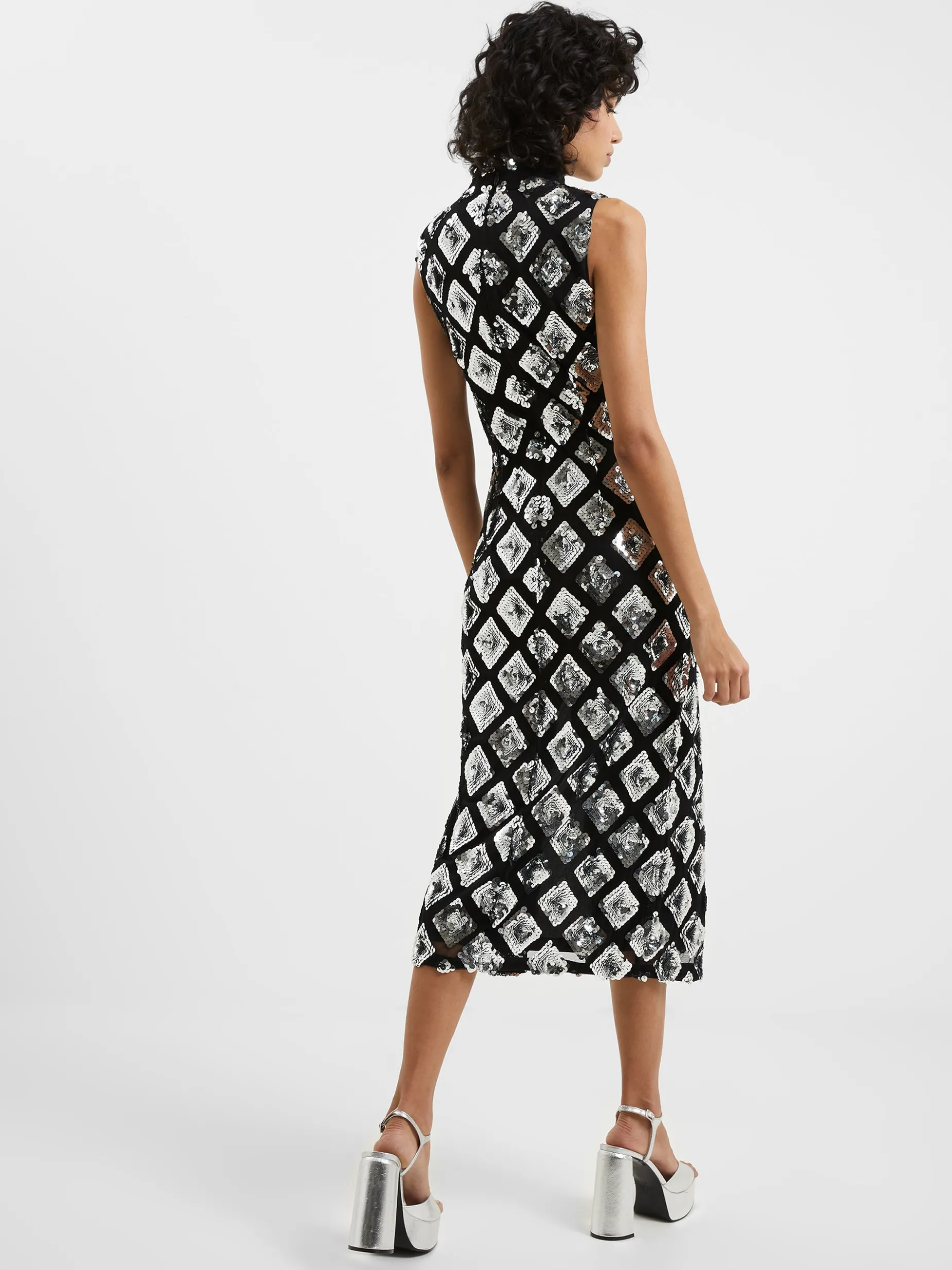 French Connection Sequin Dresses|Sequin Dresses-Axel Embellished Midi Dress