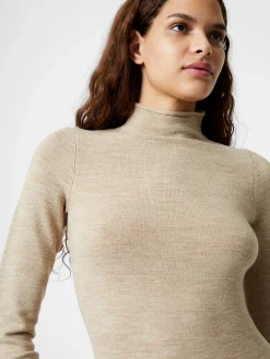 French Connection Maxi Dresses-Babysoft Roll Neck Midi Dress