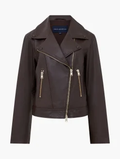 French Connection Coats & Jackets-Becket Leather Military Jacket