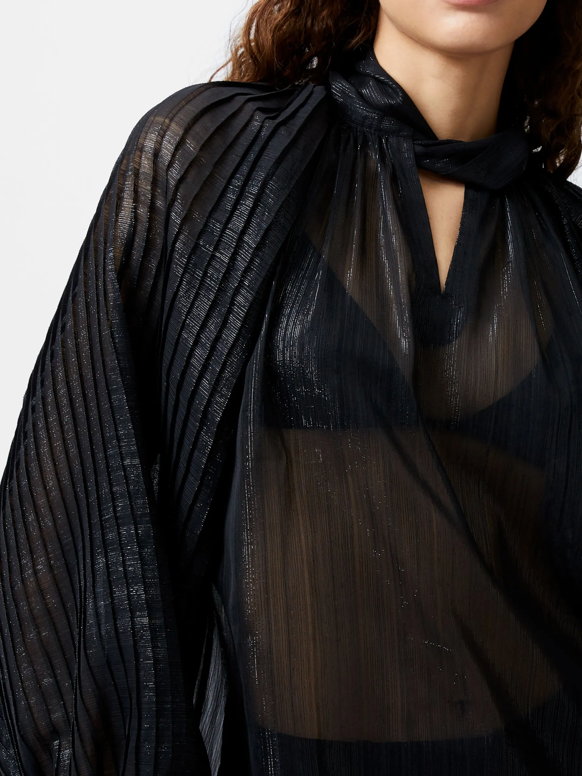 French Connection Tops|Jeans & A Nice Top-Beth Lurex Keyhole Top