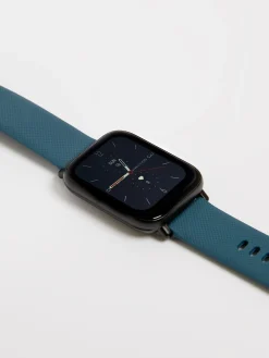 French Connection Watches-Silicone Strap Watch with Digital Dial