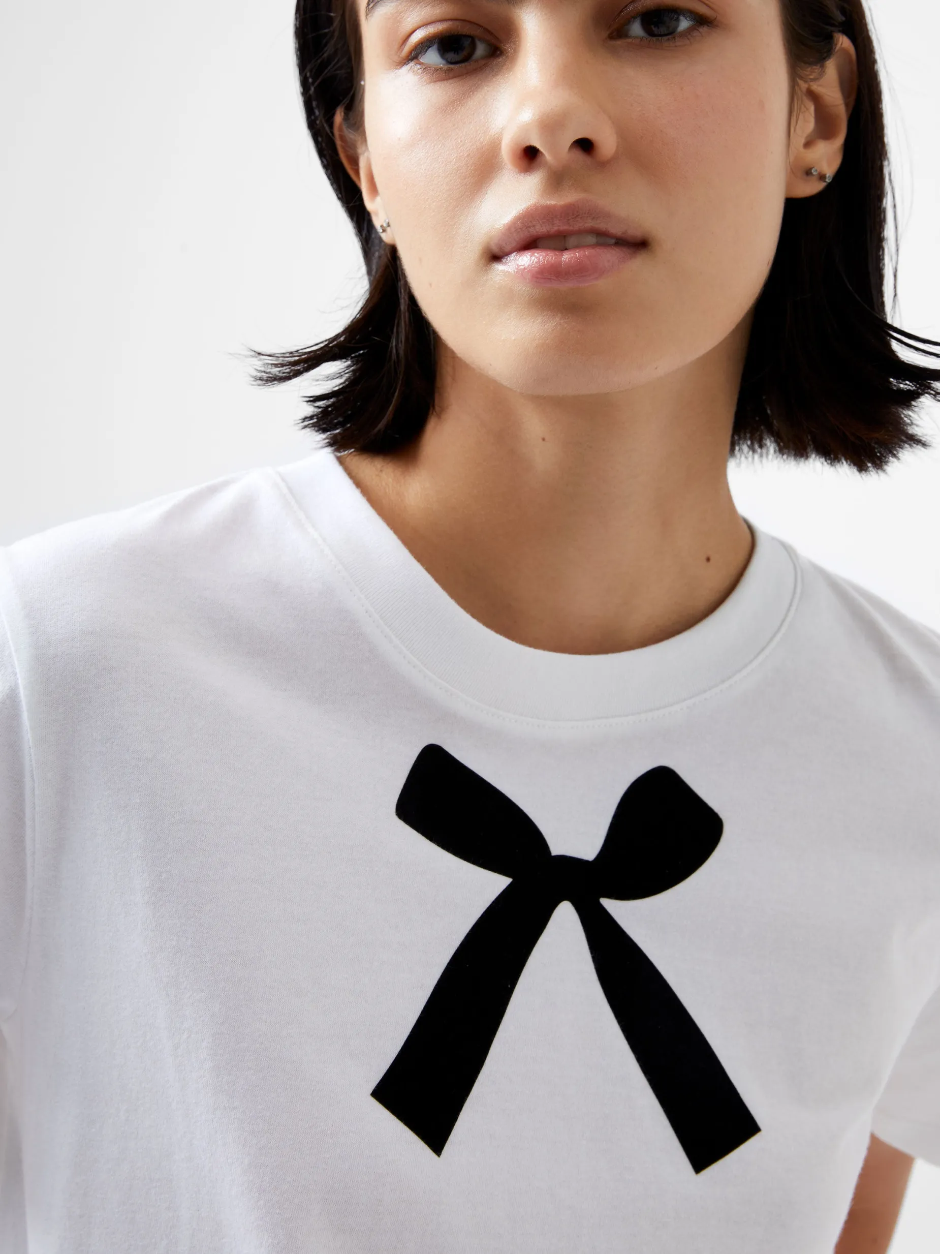 French Connection Tops-Bow Graphic T-Shirt