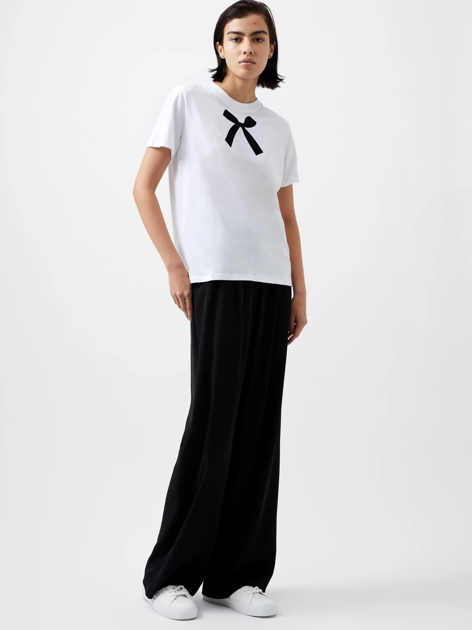 French Connection Tops-Bow Graphic T-Shirt