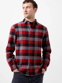 French Connection Shirts-Brushed Flannel Check Shirt