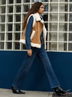 French Connection Coats & Jackets|Jeans & A Nice Top-Camry Suedette Gilet