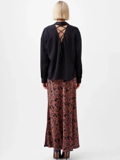 French Connection Tops|Shirts-Capriana Crepe Tie Back Shirt