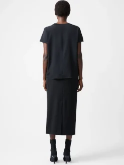 French Connection Tops-Caprina Recycled Crepe Crew Neck Top