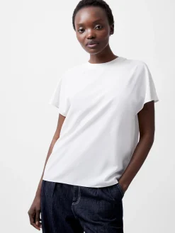 French Connection Tops-Caprina Recycled Crepe Crew Neck Top