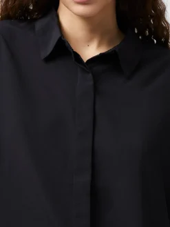 French Connection Tops|Shirts-Caprina Recycled Crepe Long Sleeve Button Shirt