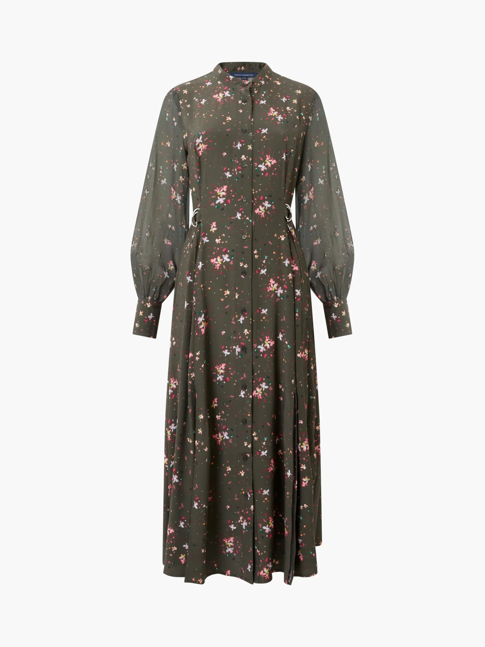 French Connection Dresses|Midi Dresses-Carina Eco Delphine Georgette Mix Shirt Dress