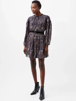 French Connection Dresses|Mini Dresses-Carissa Lurex Jacquard Sequin Mini Dress