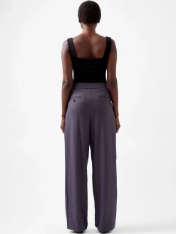 French Connection Trousers-Carmine Flannel Trousers