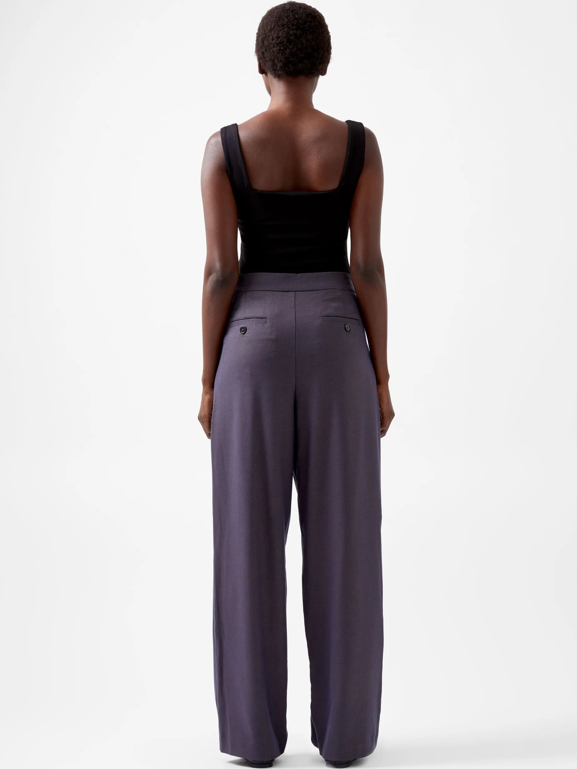 French Connection Trousers-Carmine Flannel Trousers