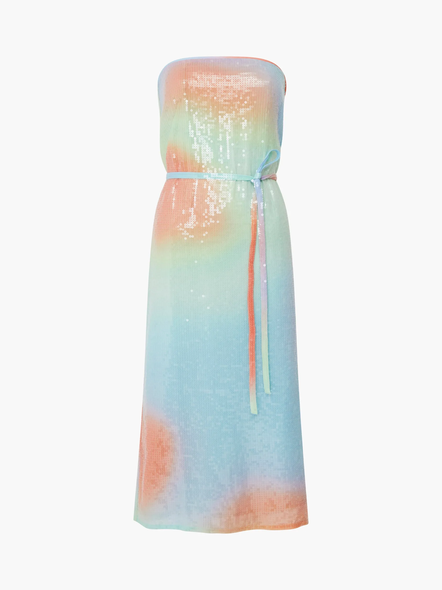 French Connection Sequin Dresses|Sequin Dresses-Carwen Anisha Sequin Strapless Dress