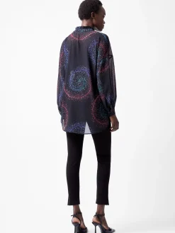 French Connection Tops-Cecily Estella Georgette Poet Blouse
