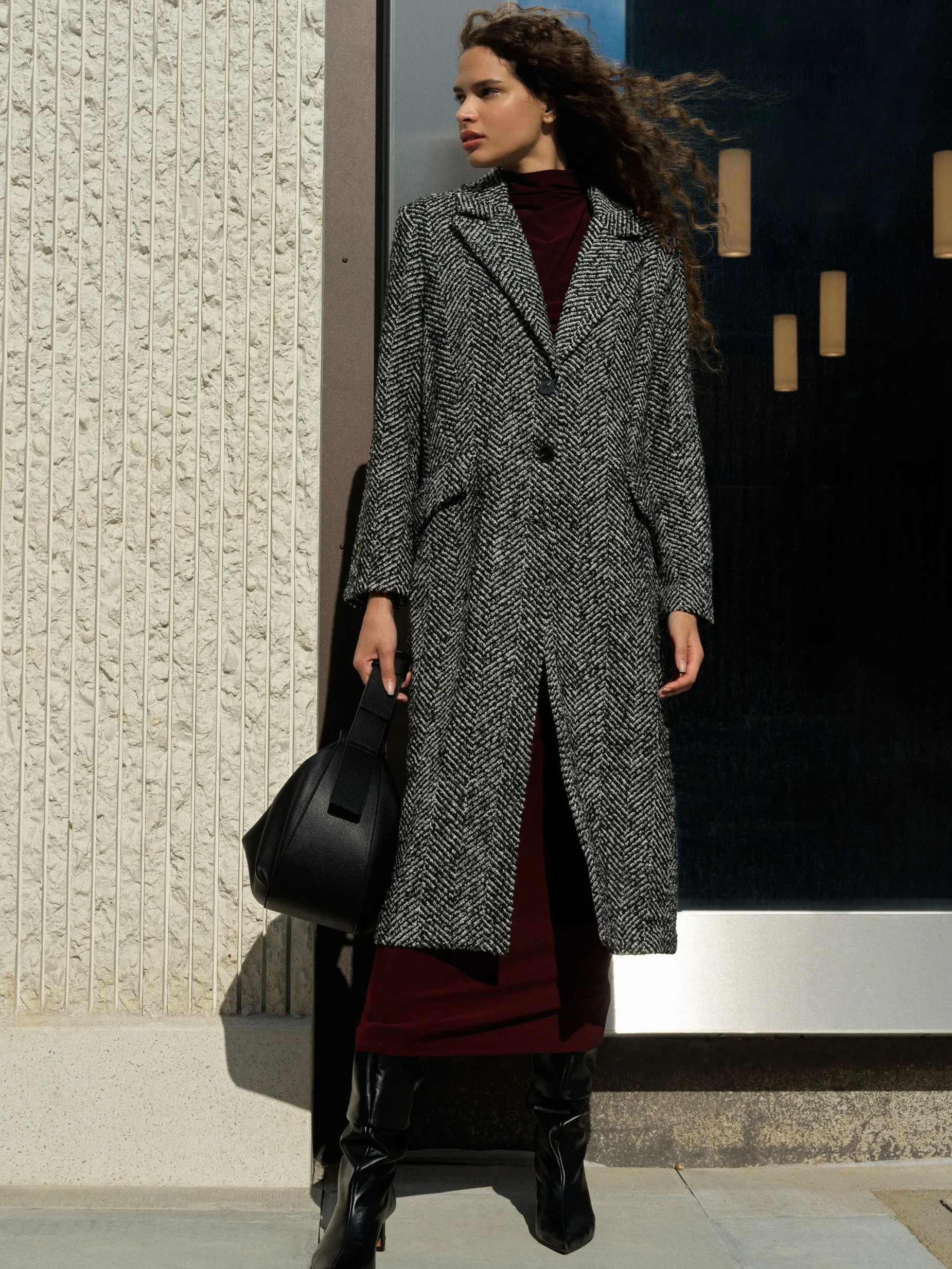 French Connection Coats & Jackets|Jeans & A Nice Top-Chantelle Herringbone Coat