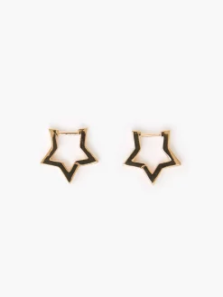 Women French Connection Jewellery|Jewellery-Chunky Star Hoop Earrings