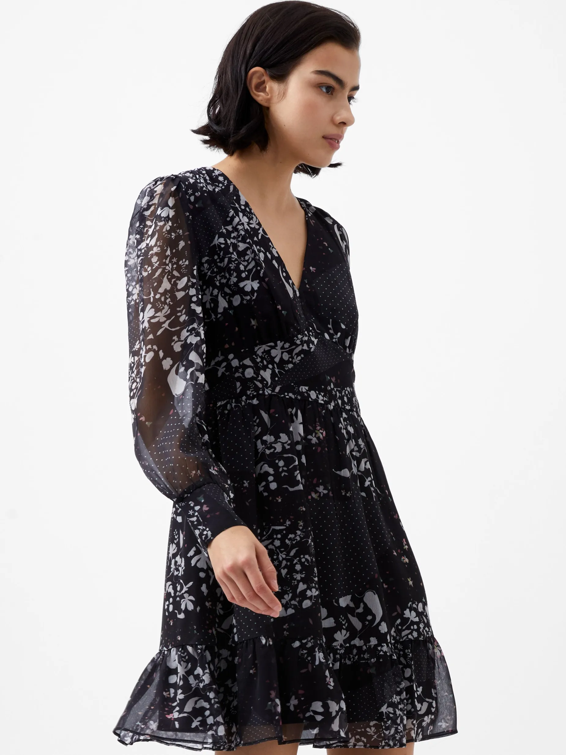 French Connection Dresses|Mini Dresses-Collage Hallie Crinkle Mini Dress