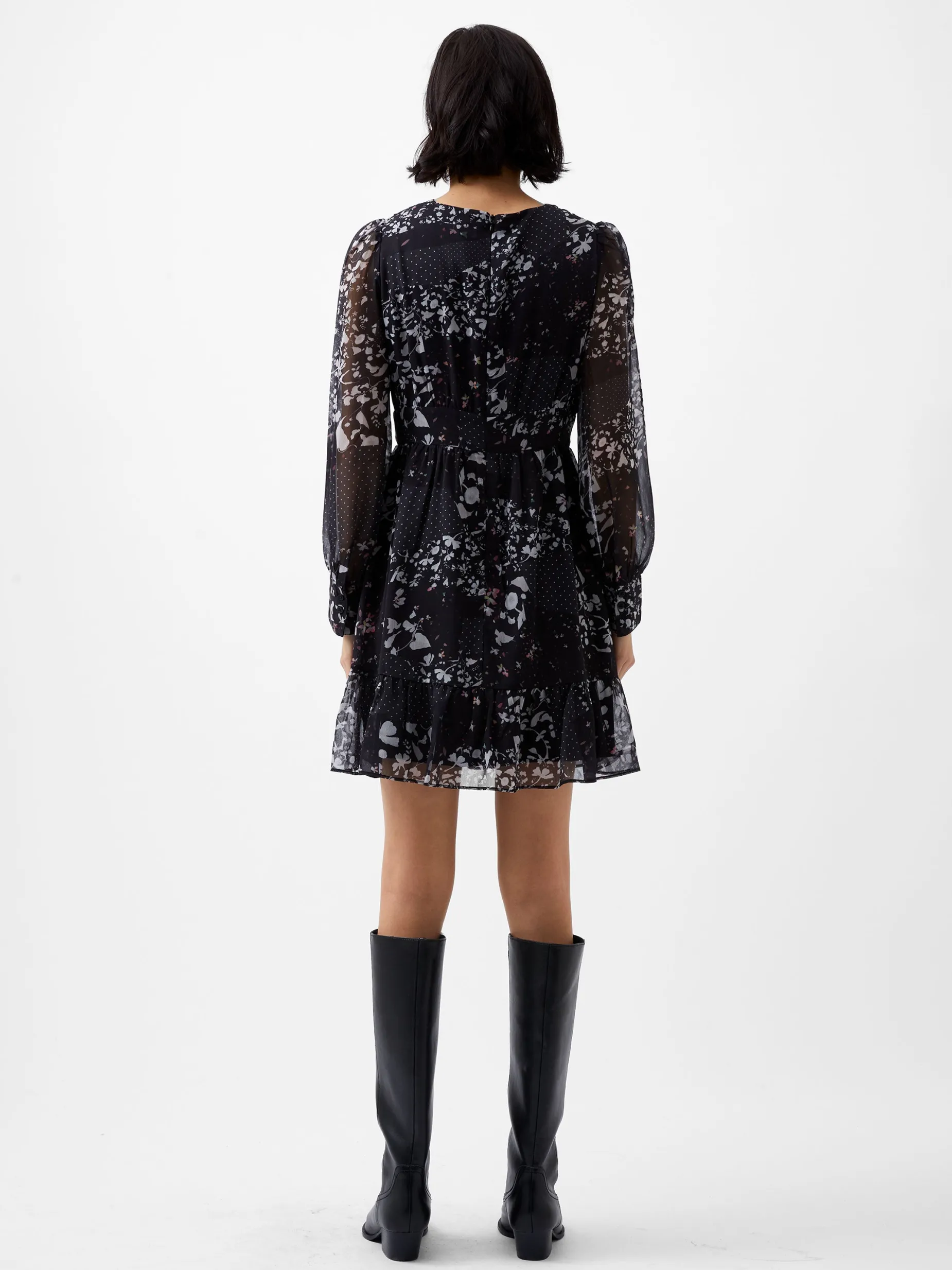 French Connection Dresses|Mini Dresses-Collage Hallie Crinkle Mini Dress