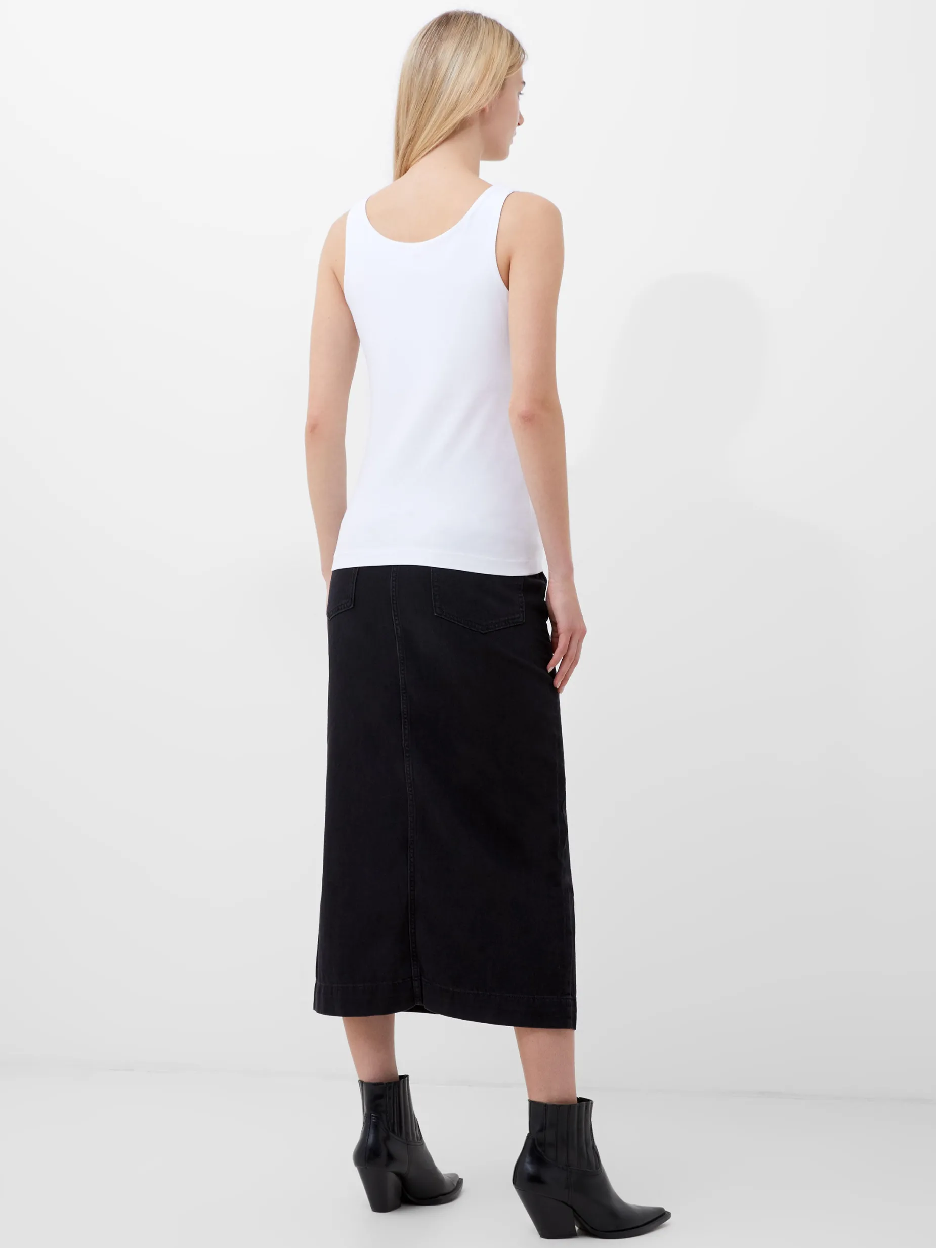 French Connection Tops-Cotton Organic Stretch Tank Top
