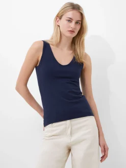 French Connection Tops-Cotton Organic Stretch Tank Top