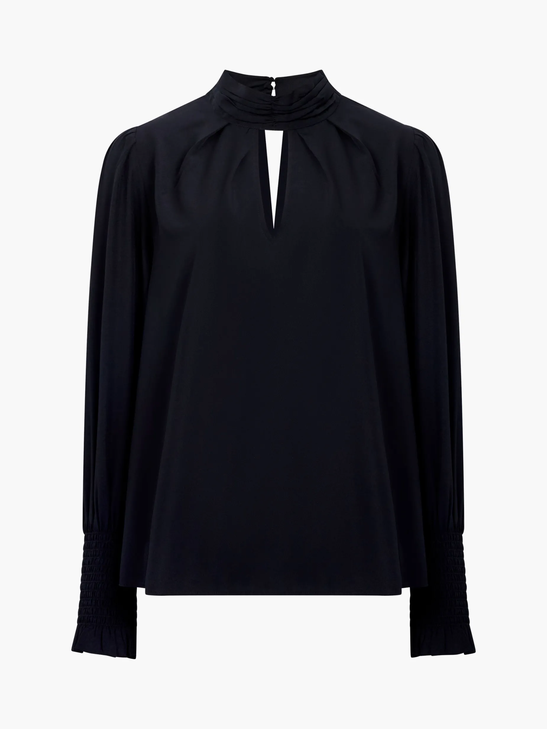 French Connection Tops-Crepe Light High Neck Long Sleeve Top