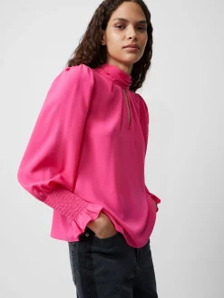 French Connection Tops|Jeans & A Nice Top-Crepe Light High Neck Long Sleeve Top