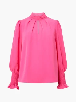 French Connection Tops|Jeans & A Nice Top-Crepe Light High Neck Long Sleeve Top