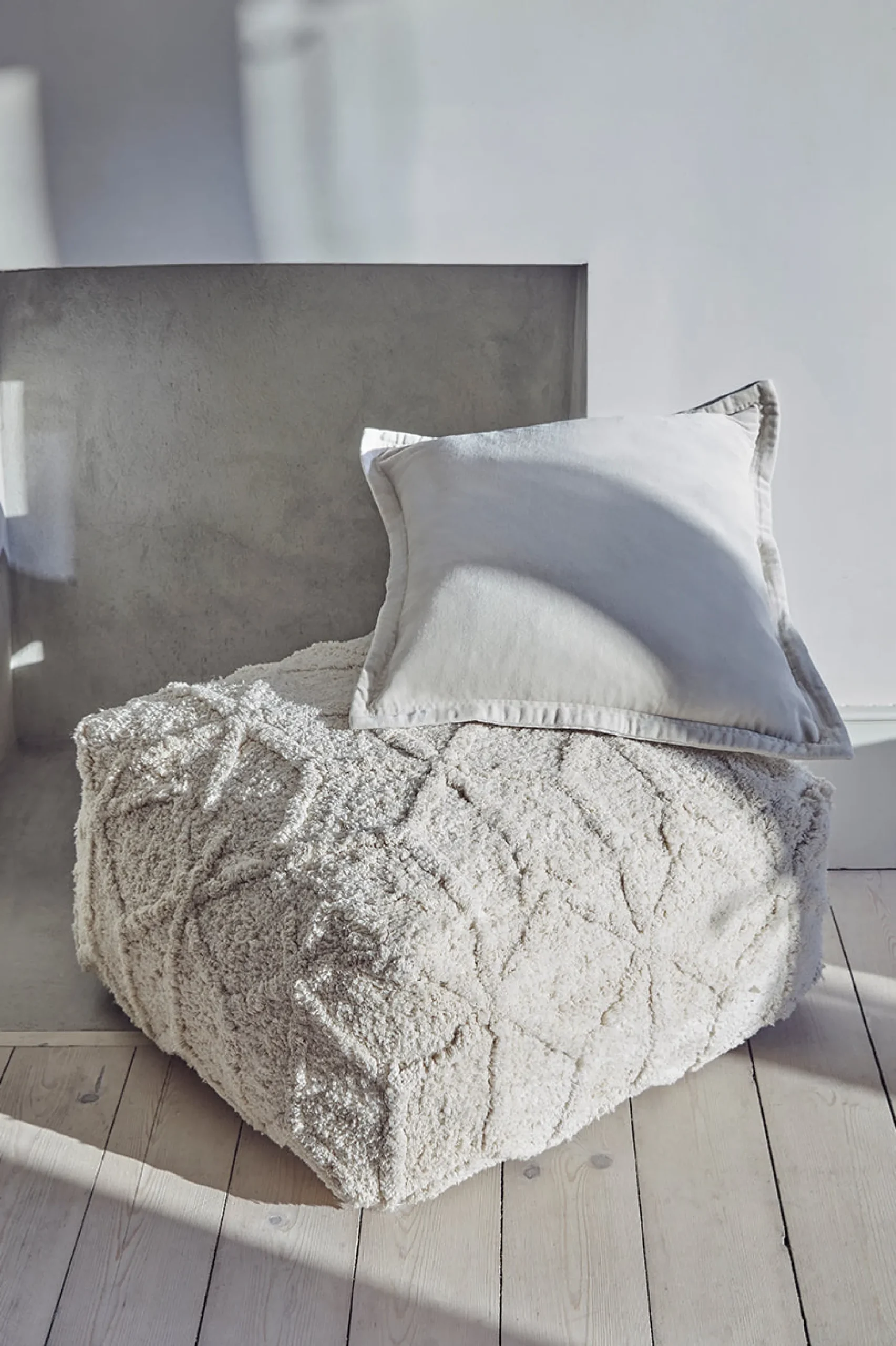 French Connection Cushions|Pouffes & Floor Cushions-Dawn Tufted Pouffe
