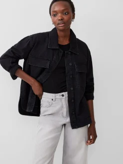 French Connection Tops|Shirts-Denver Denim Oversized Shacket
