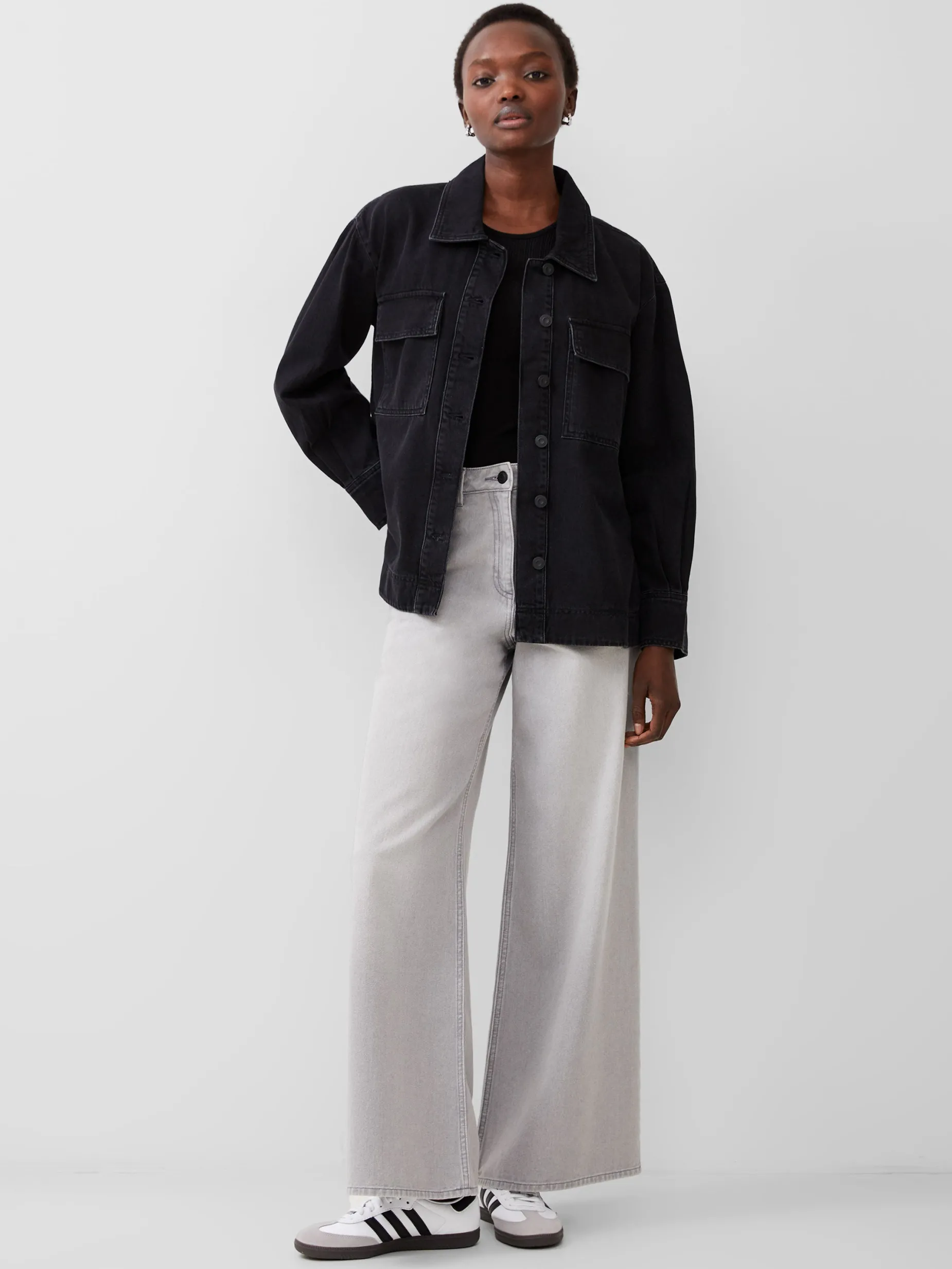 French Connection Tops|Shirts-Denver Denim Oversized Shacket