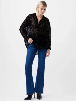 French Connection Tops|Shirts-Diandra Devore Long Sleeve Popover Shirt