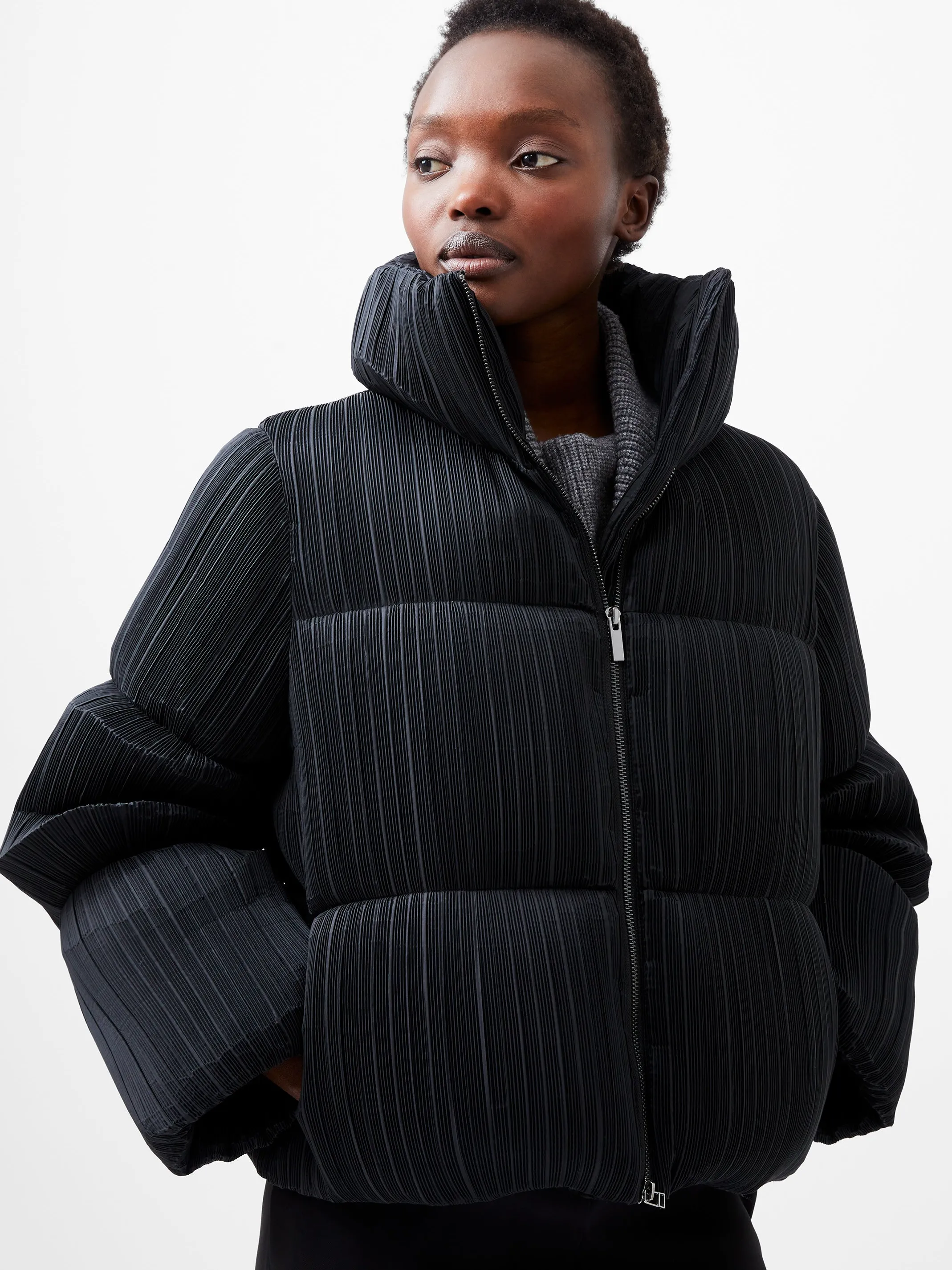 French Connection Coats & Jackets-Dinara Crinkle Puffer Jacket