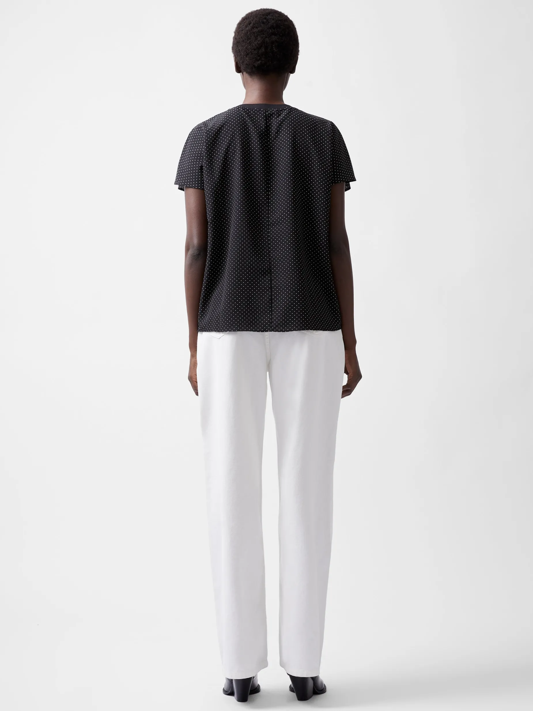 French Connection Tops-Dotty Spot Abeny Crew Neck Top