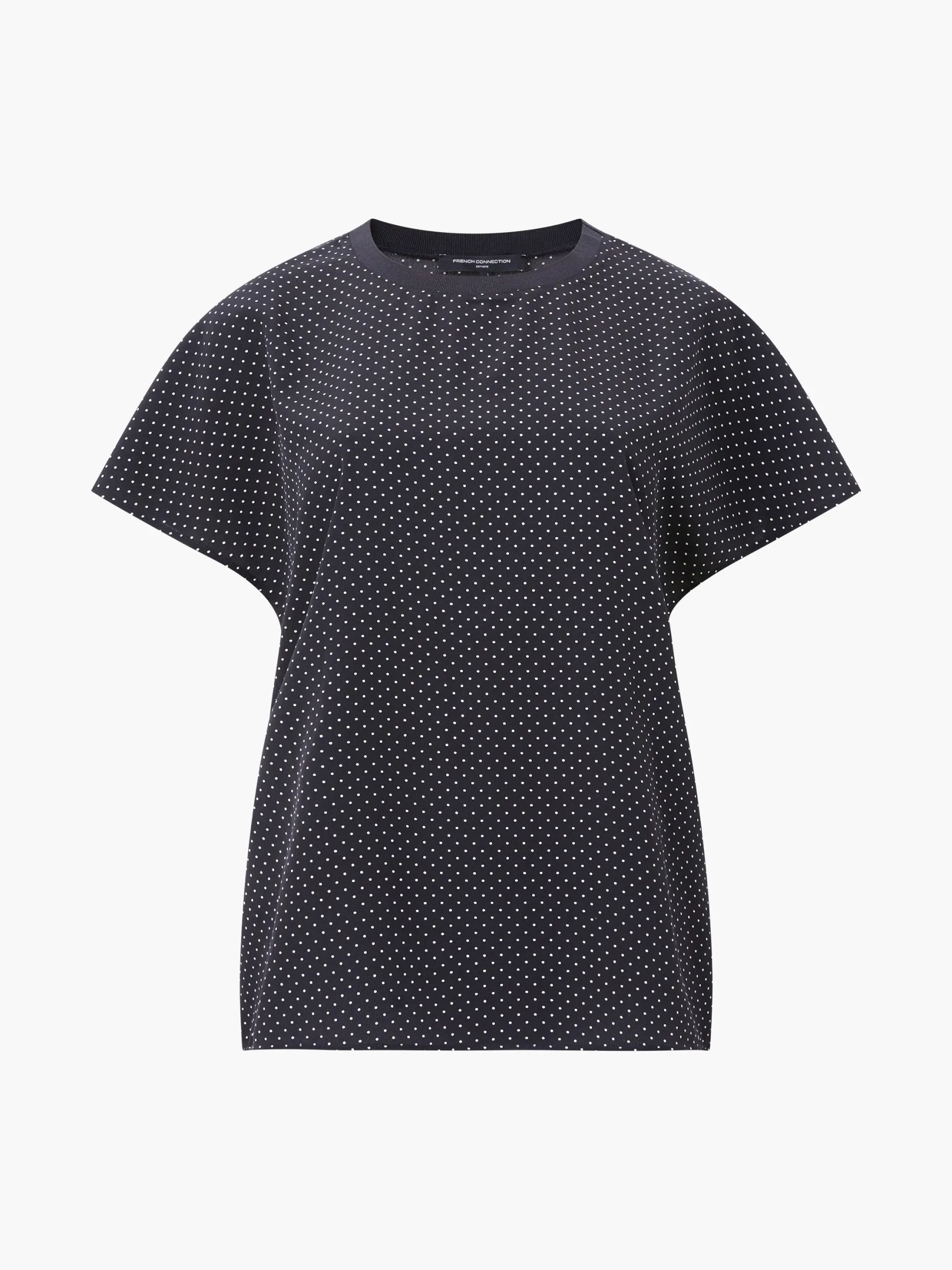 French Connection Tops-Dotty Spot Abeny Crew Neck Top