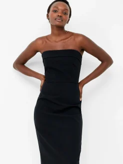 French Connection Party Dresses-Echo Crepe Strapless Midi Dress