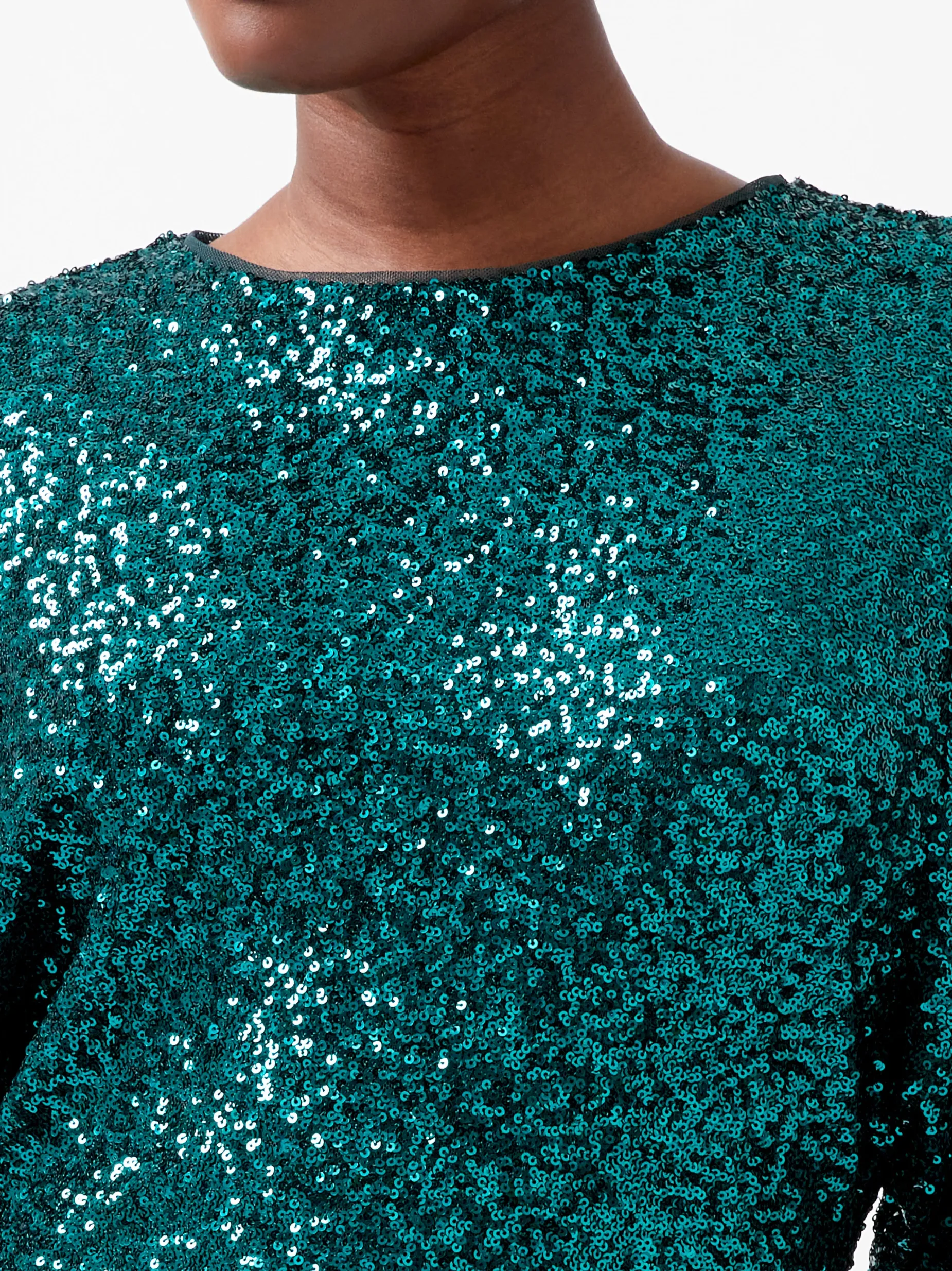 French Connection Dresses|Mini Dresses-Elena Sequin Bow Back Mini Dress