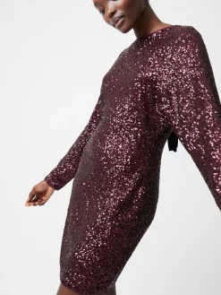 French Connection Dresses|Mini Dresses-Elena Sequin Bow Back Mini Dress