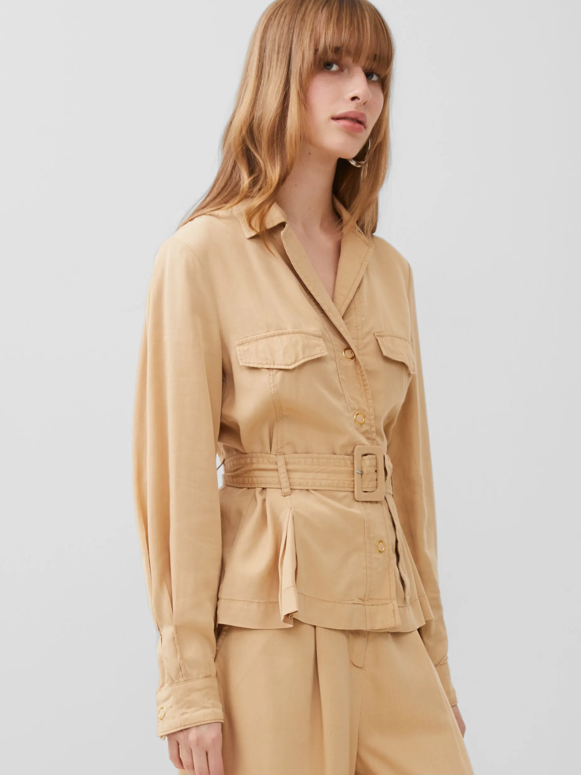 French Connection Co-Ords-Elkie Twill Belted Jacket